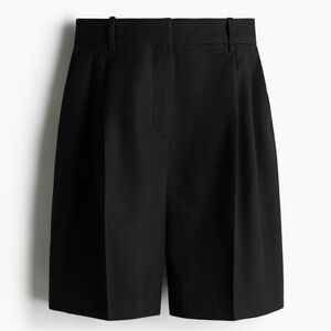 h&m black bermuda shorts size 6
